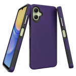 Triangle Shockproof Case With Anti Slip Grains for Samsung Galaxy A05 – Deep Purple